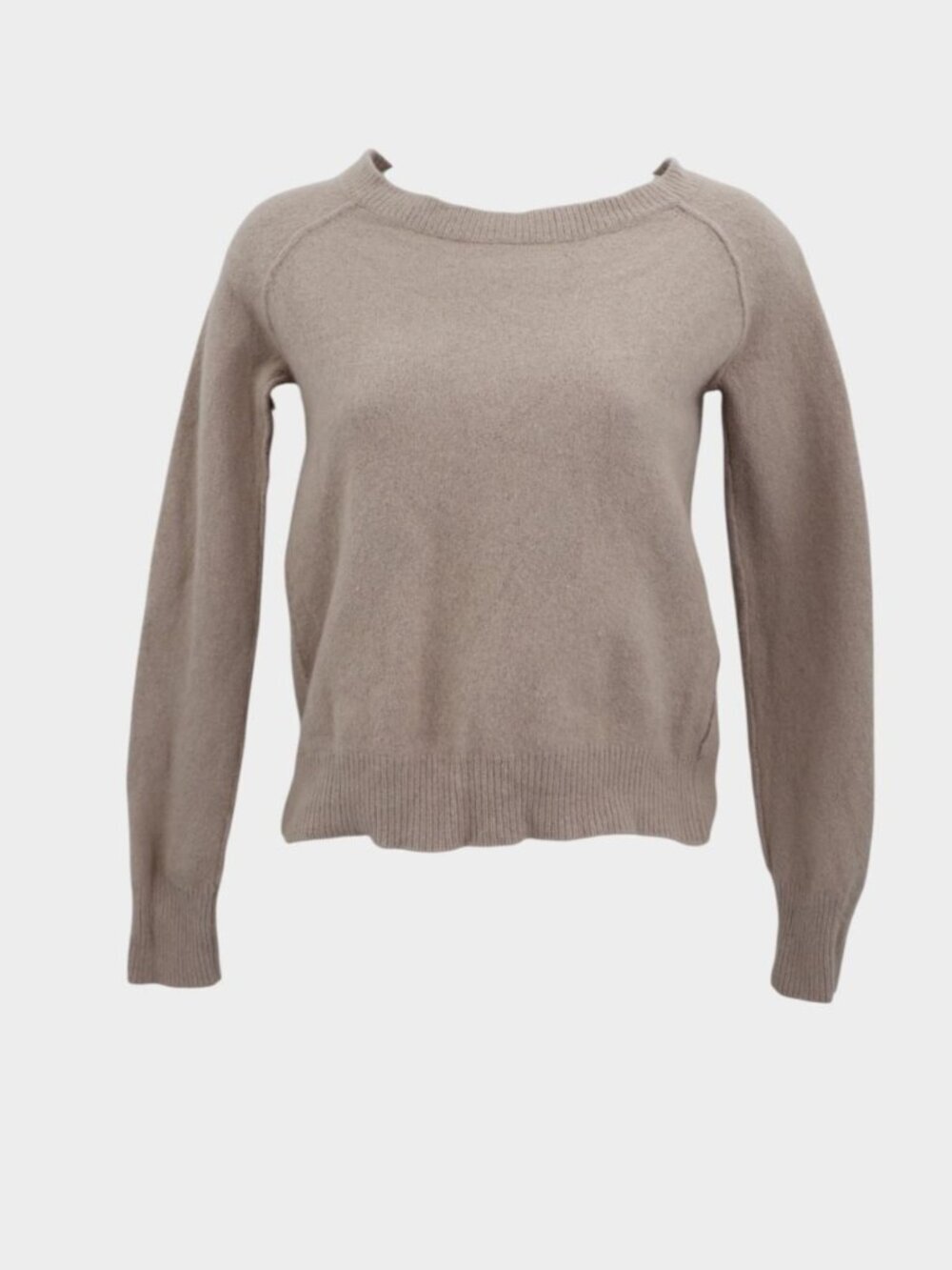 T Alexander Wang Women's Small Tan Crewneck Sweater Wool Cashmere Rabbit Hair